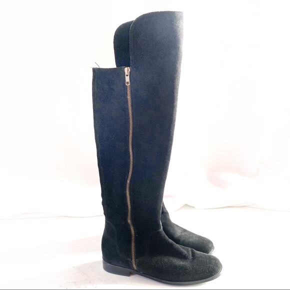 Corso Como Black Suede Over-The-Knee Boots 6.5 - Picture 1 of 6